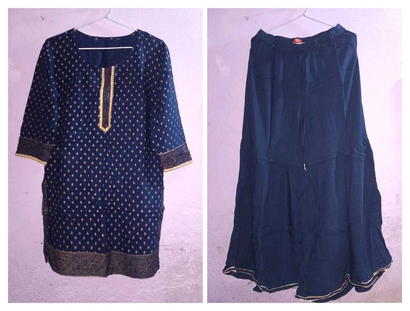 SHARARA SET (NAVY BLUE 💙)