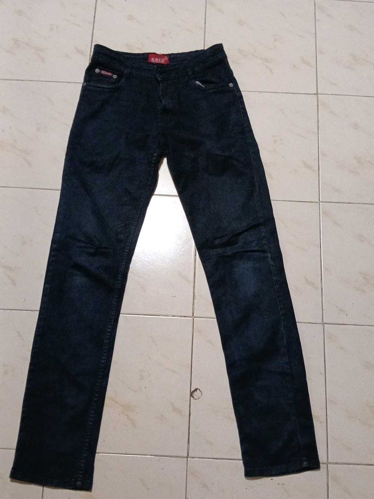 Classic Dark Wash men's Denim Jeans