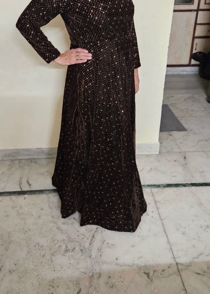 Elegant Velvet Gown