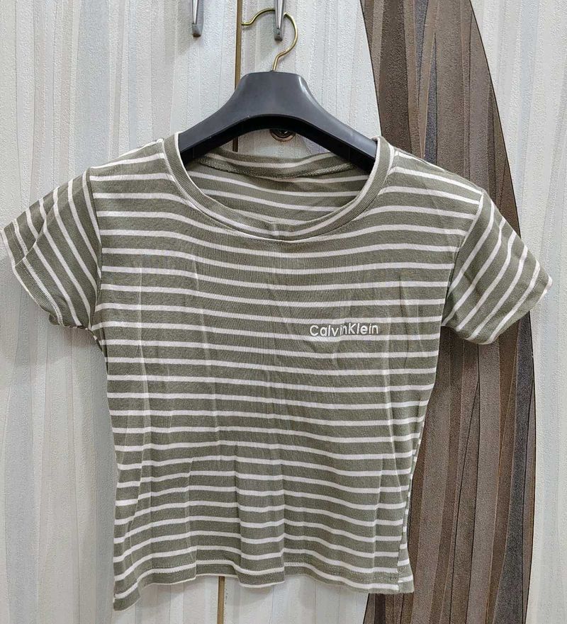 The Pistachio Colour Calvin Klein Tshirt