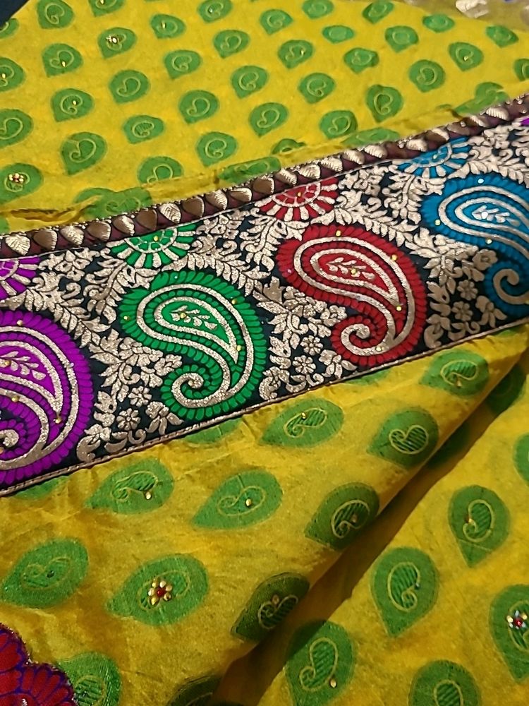 Elegant Yellow Chanderi Saree Perfect For Haldi
