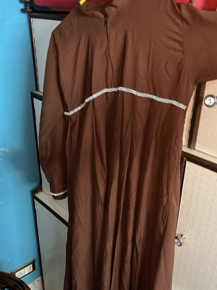 Elegant Brown Ethnic Gown
