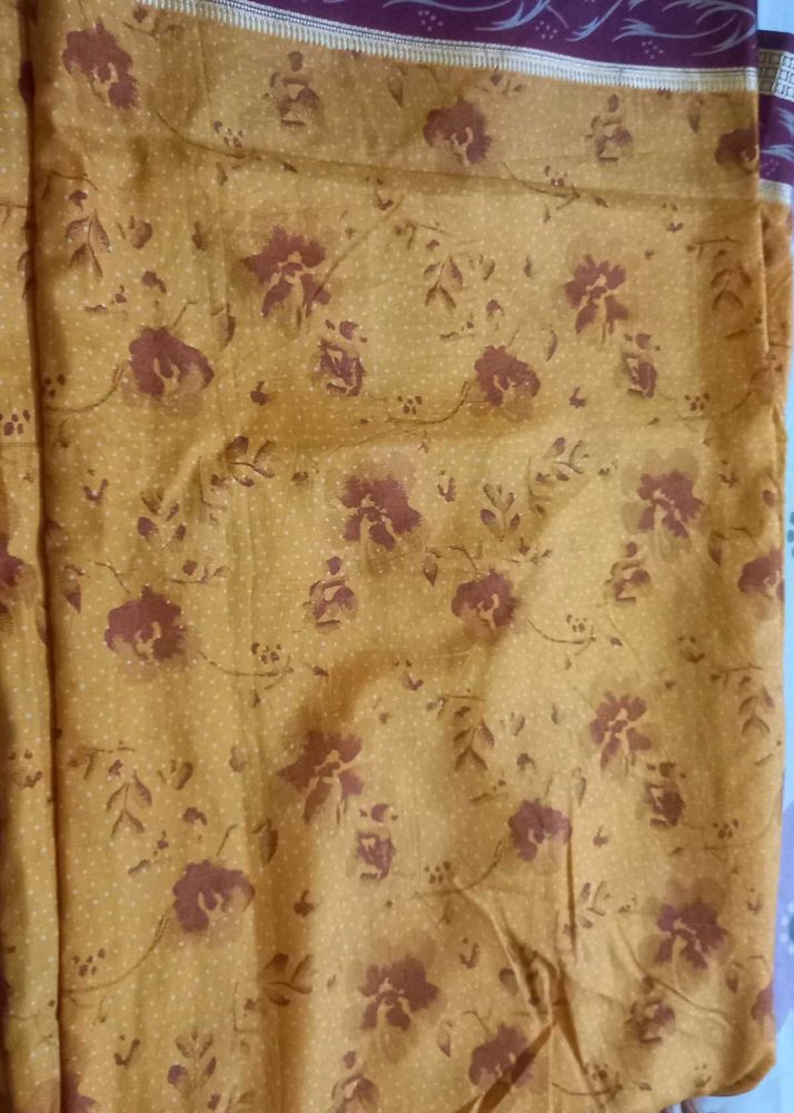 Yellow Silk Saree