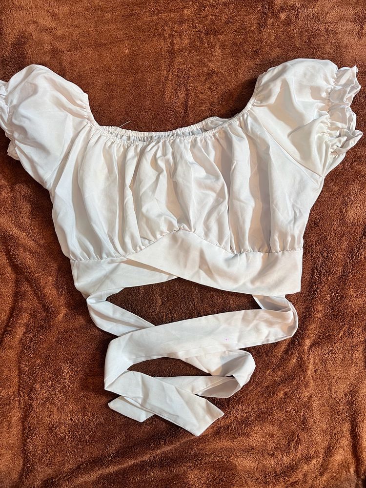 White Crop Top