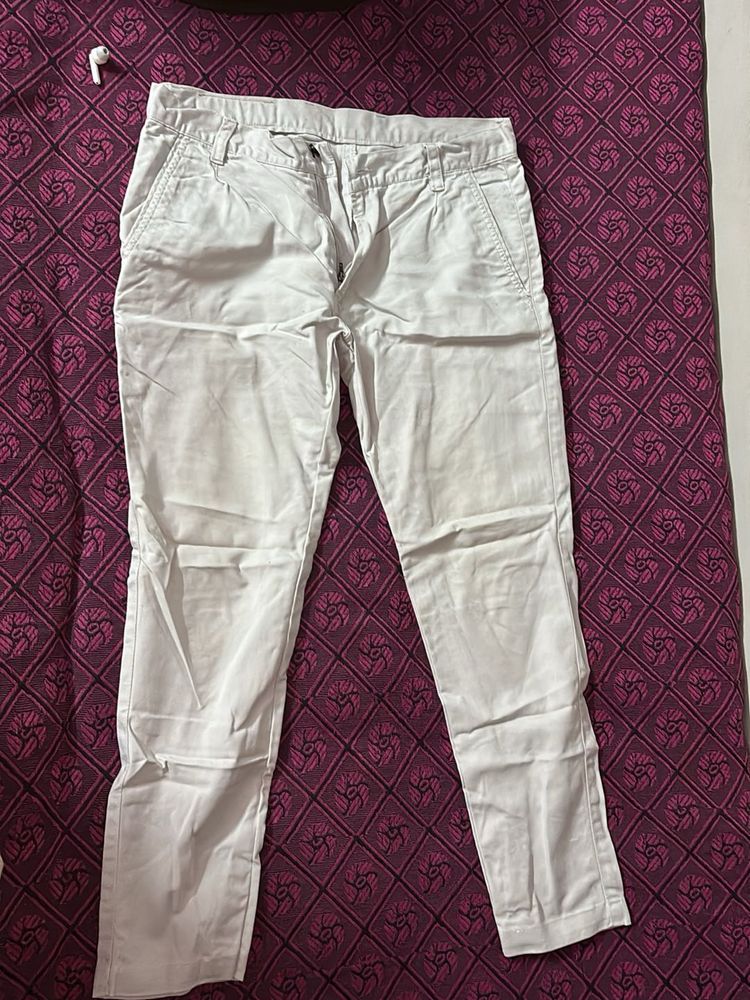 Men's Grey Casual Chinos
