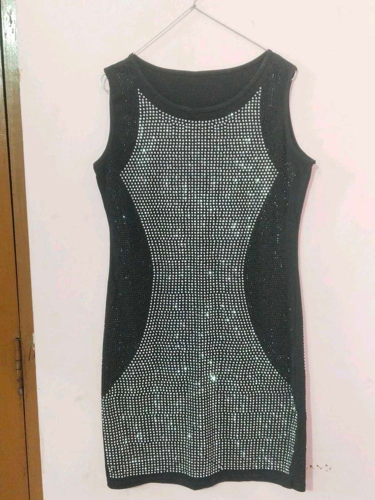 Sparkling Black Mini Dress
