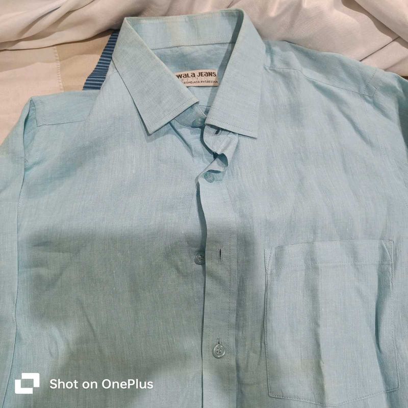 Men's Light Blue Casual Shirt