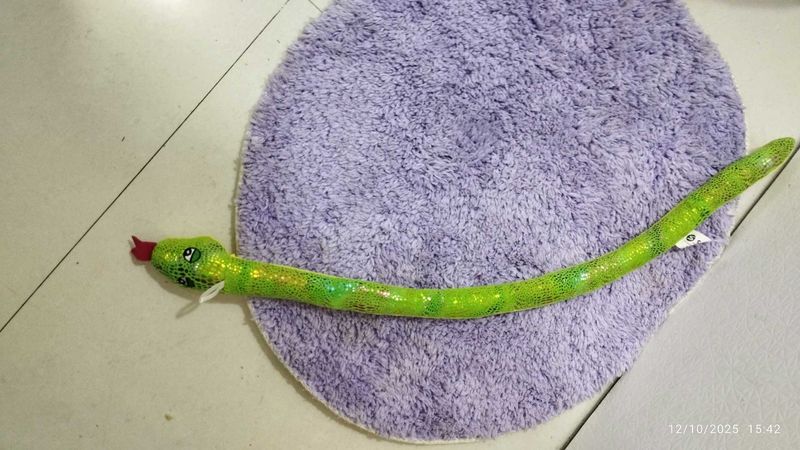 Sparkly Green Snake Plush Toy