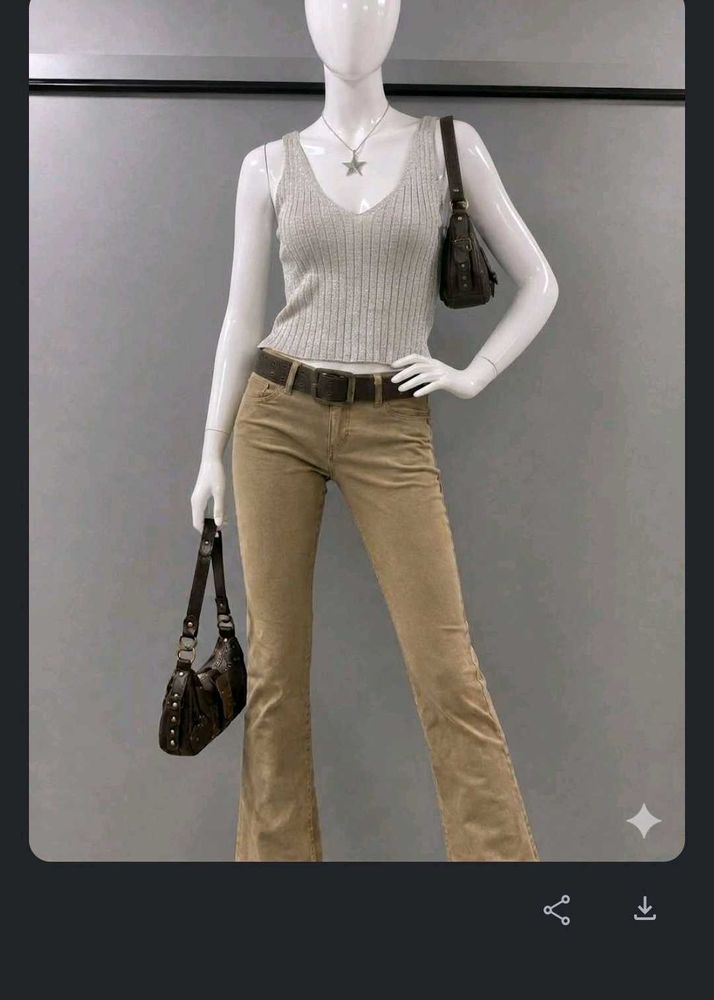 Sparkly V-Neck Knit Tank Top