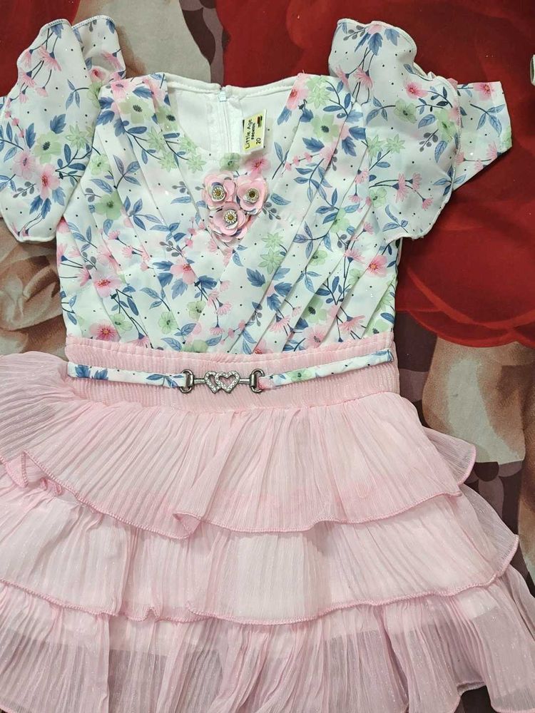 Floral Ruffled Baby Dress