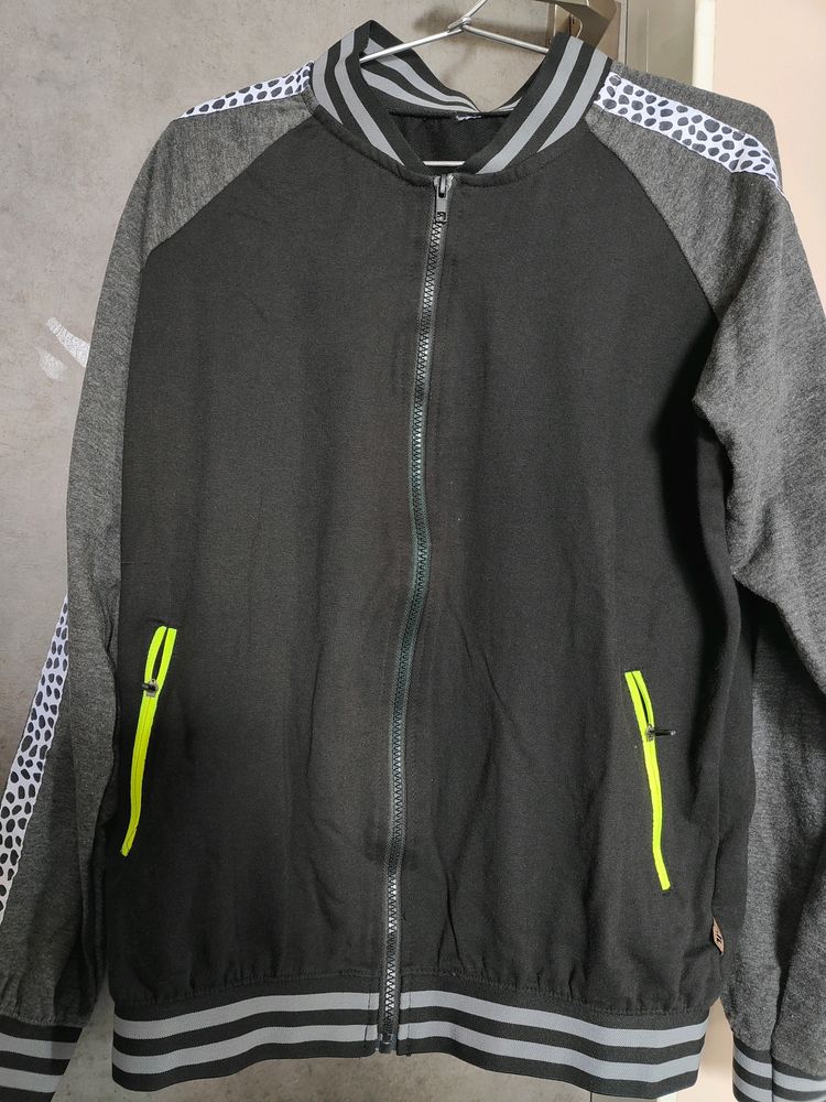Hubberlhom Color lock Zip Front Sweatshirt