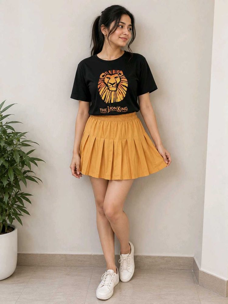 Graphic Tee Nd Skirt