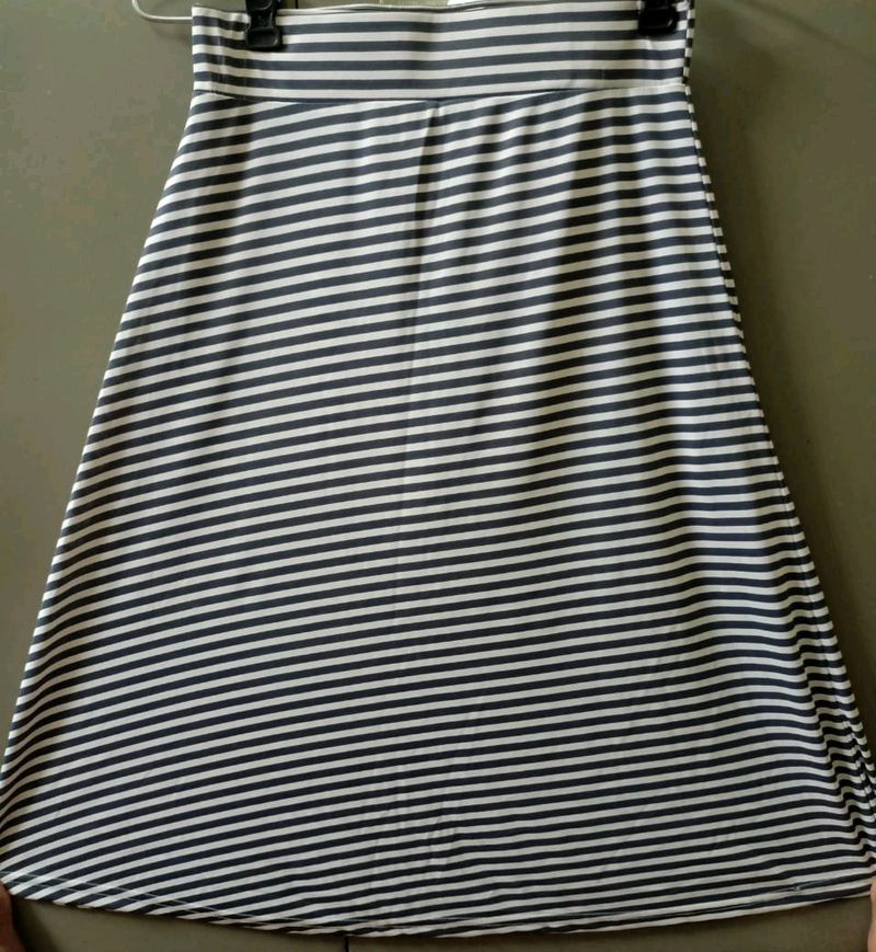 Blue Stripped Skirts