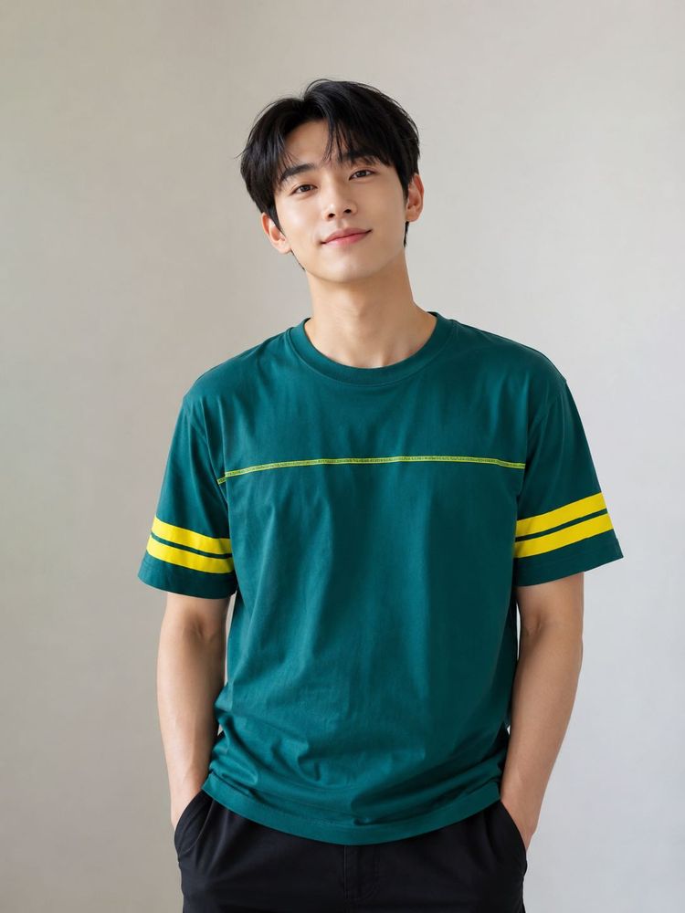 HRX Men's Casual T-Shirt with Stripes