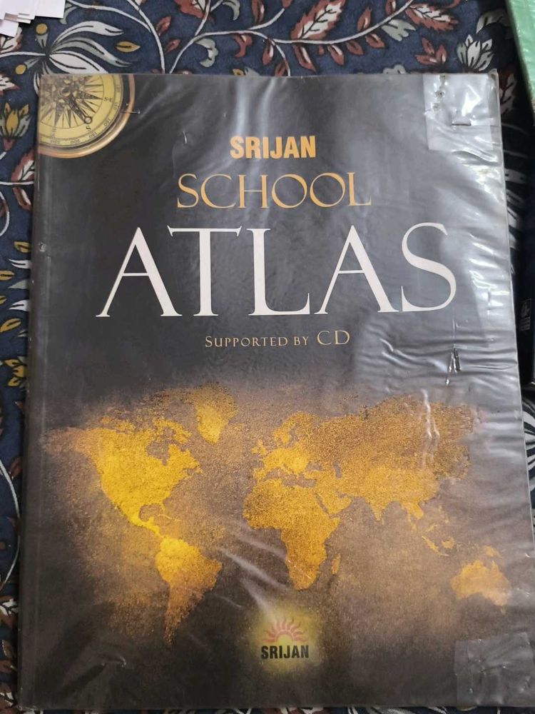 Srijan School Atlas with CD