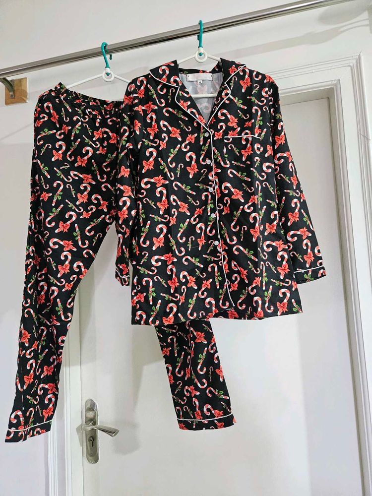 Festive Candy Cane Pajama Set
