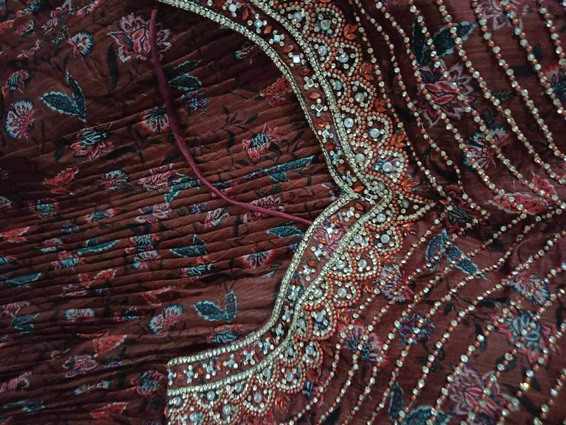 Tan Brown Aesthetic Lehenga