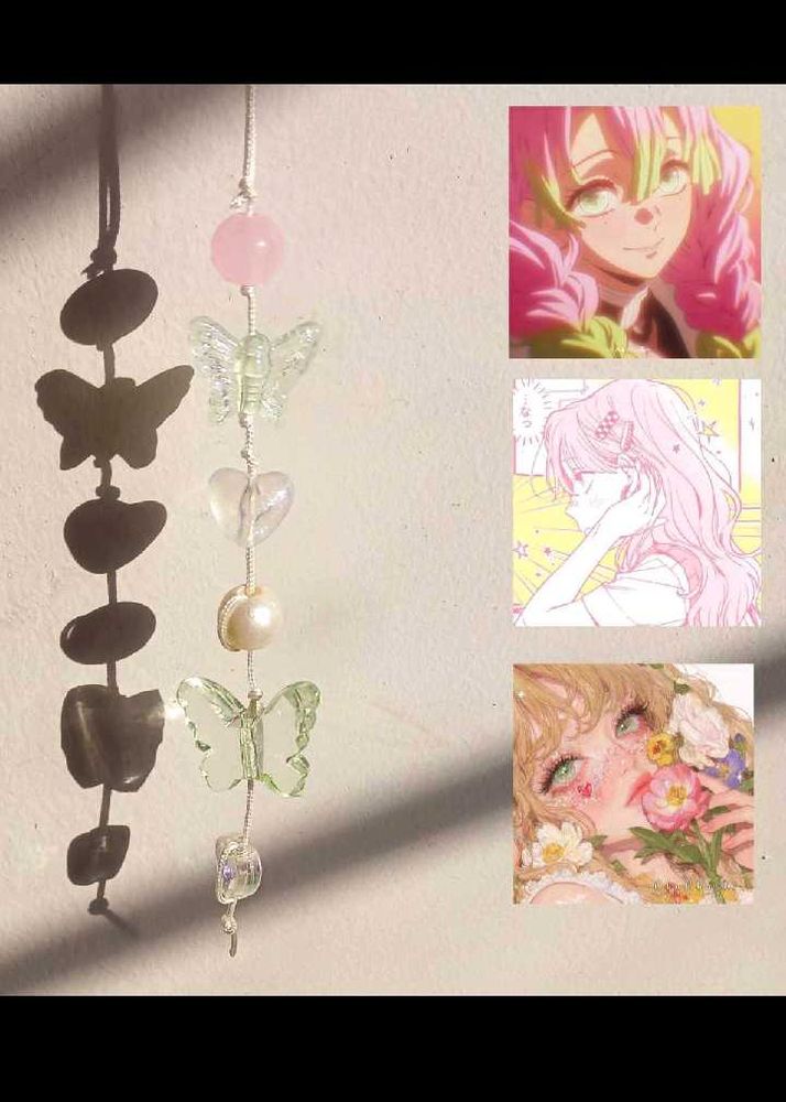 Cute Butterfly Phone Charm