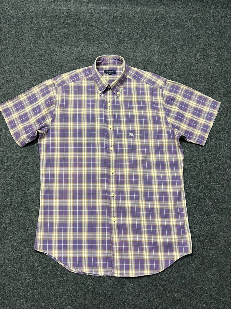 Burberry Plaid Button-Up Shirt
