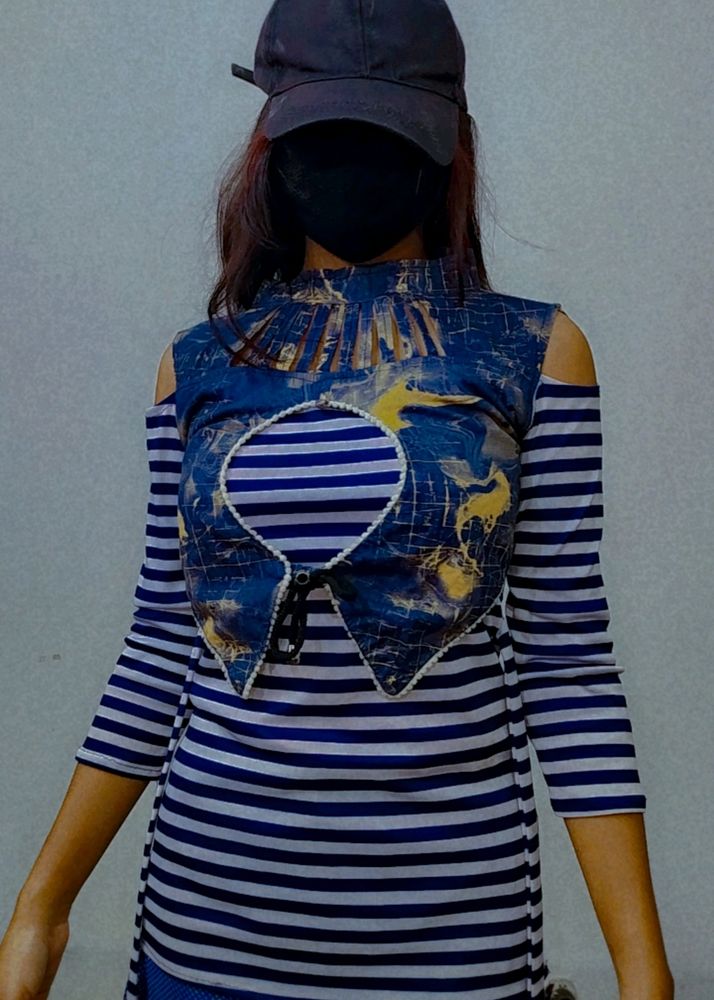 Shoulder Cut Top For Women