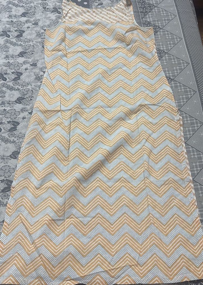 Chic Chevron Print Kurta