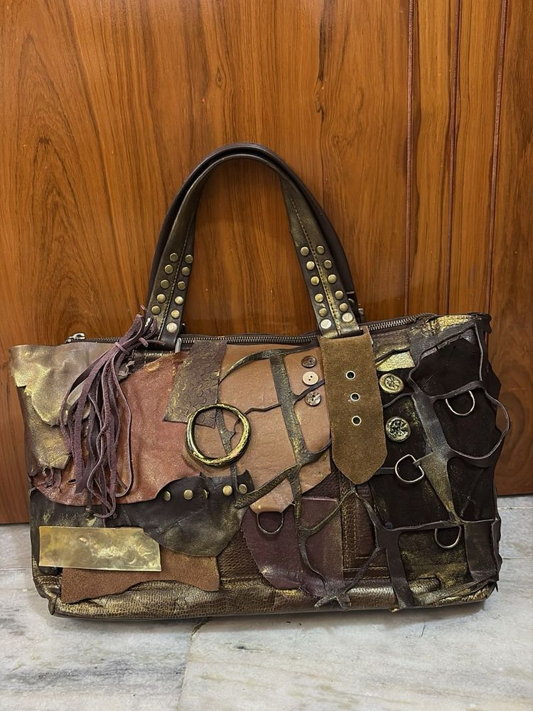 vintage y2K custom leather bag