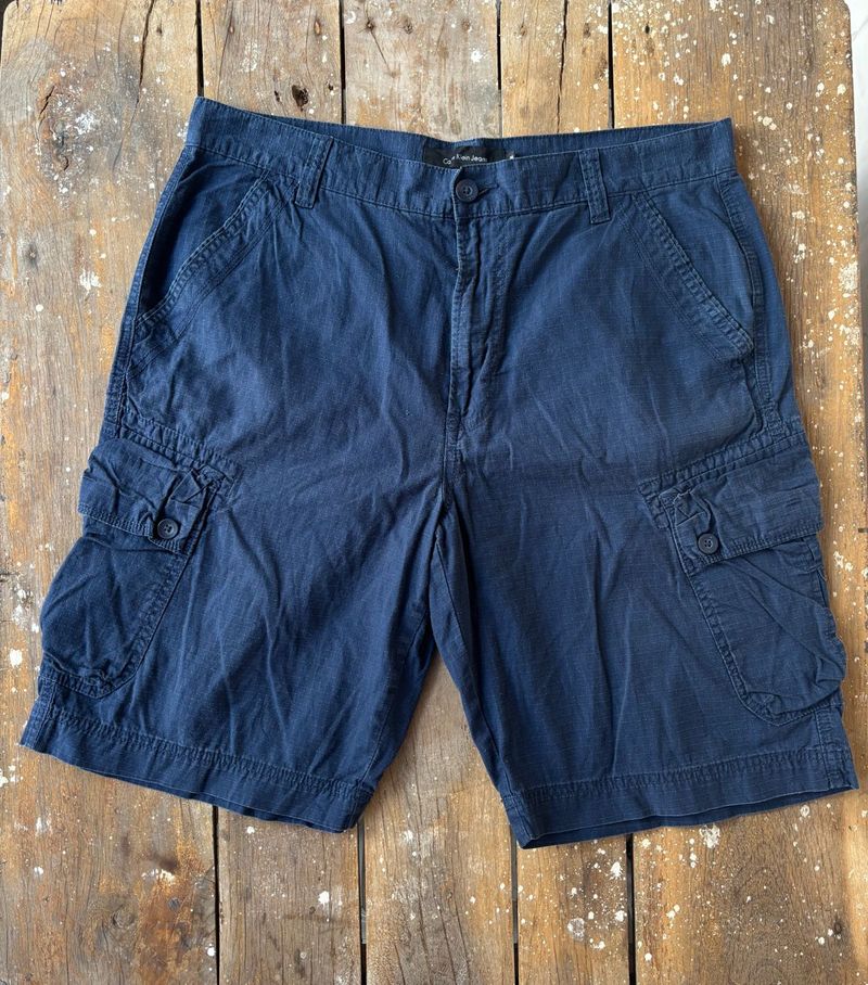 Calvin Klein Blue Cargo Shorts