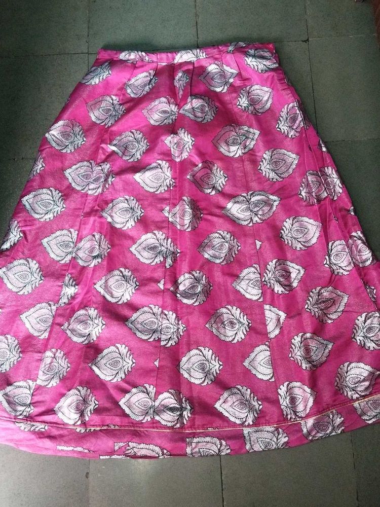 Vibrant Pink Ethnic Skirt