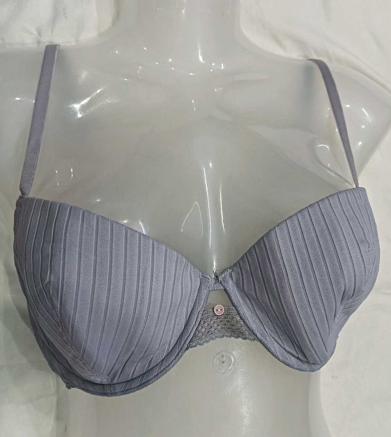 Classic Grey 🪔Striped Bra