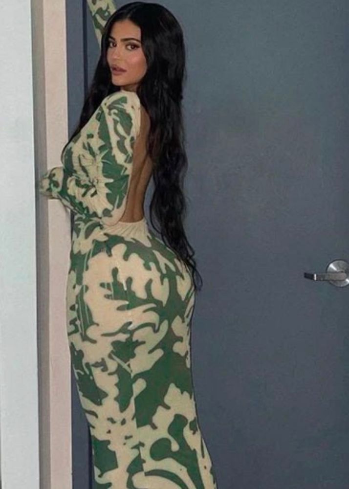 Stylish Camouflage Print Maxi Dress
