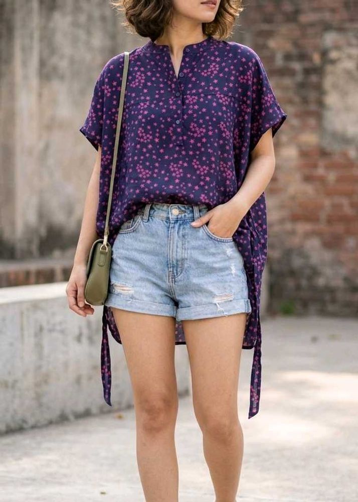 Star Print Breezy Summer Tunic ✨