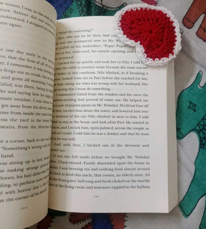 Crochet Heart Bookmark (set of 2)