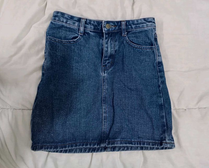 Denim Mini Skirt