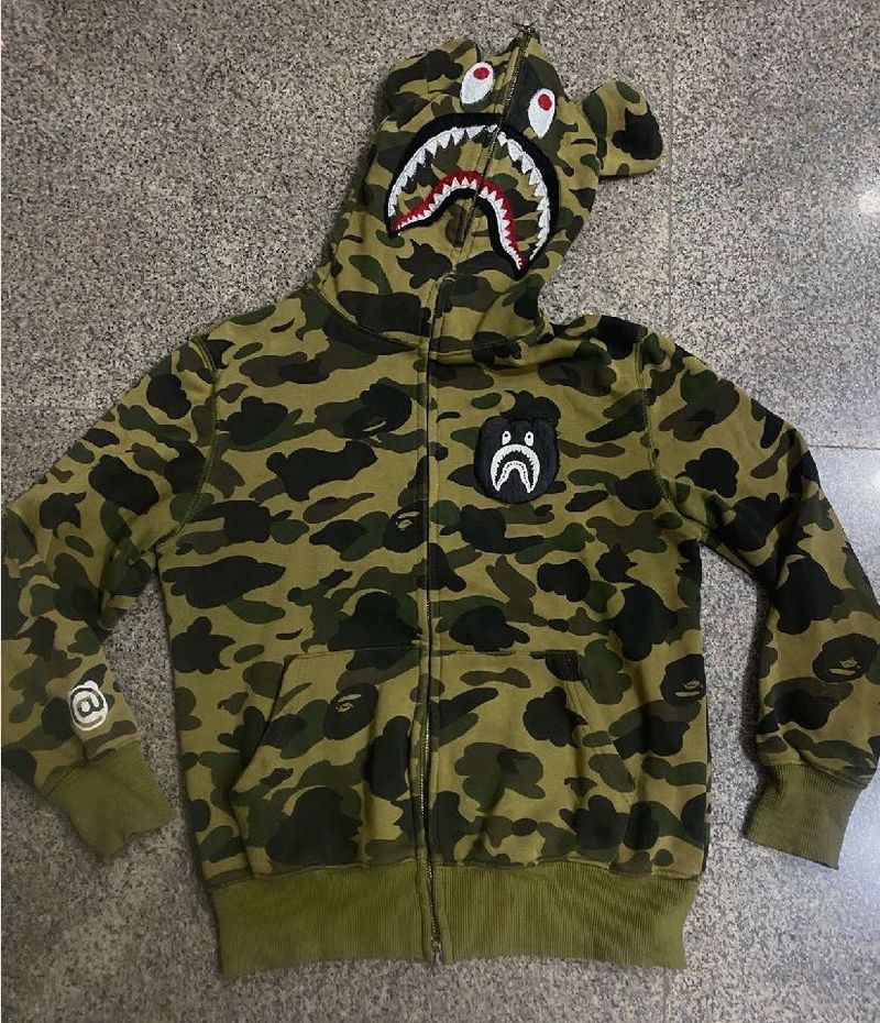 Authentic A Bathing Ape camp hoodie