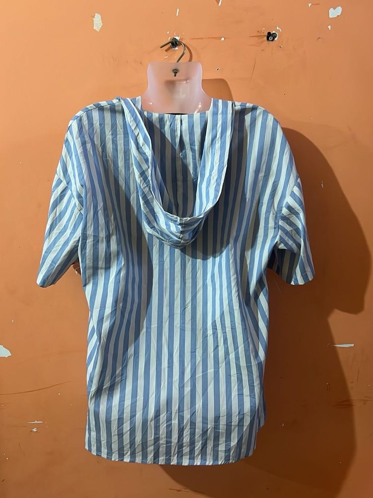 Striped Hoodie Shirt