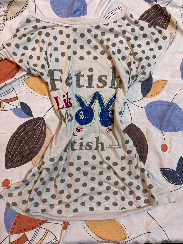 Y2K finds Cute Polka Dot T-Shirt