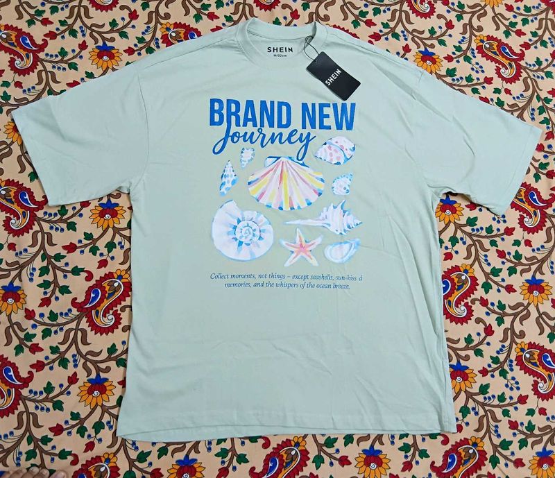 Shein Graphic chest Print T-Shirt