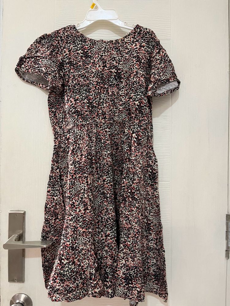 Brand New Animal Print Girls Dress 6-9 Yrs