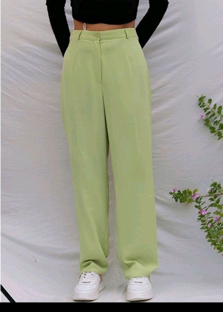 korean Style Green Formal Pant💚