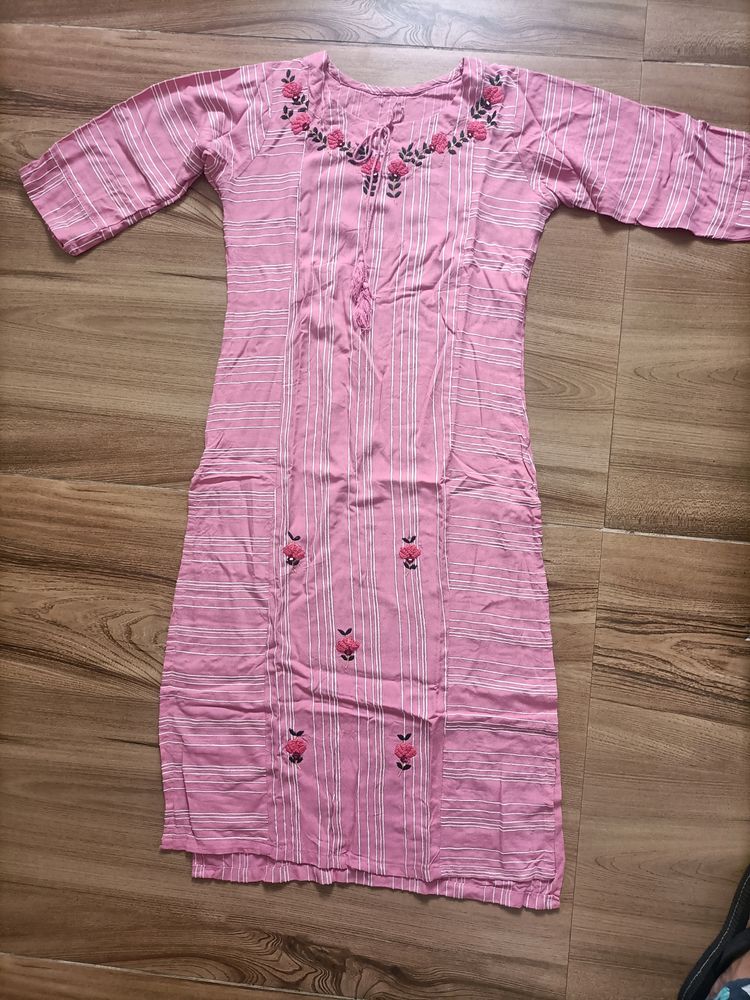 BABY PINK KURTI PRICE DROP HURRY!!!
