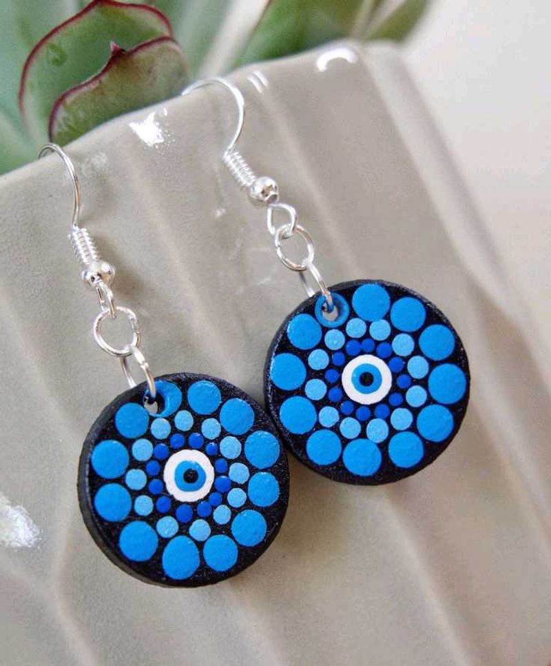 Handmade Evil Eye Earrings