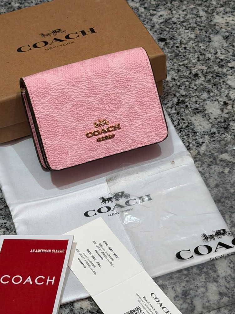 Coach Pink Signature Wallet