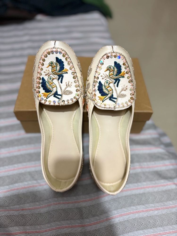 Embellished Bird Flats