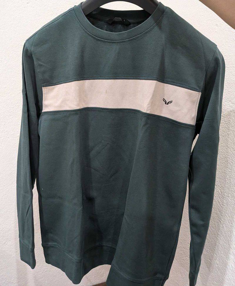Men's Dark Green Crewneck Sweatshirt