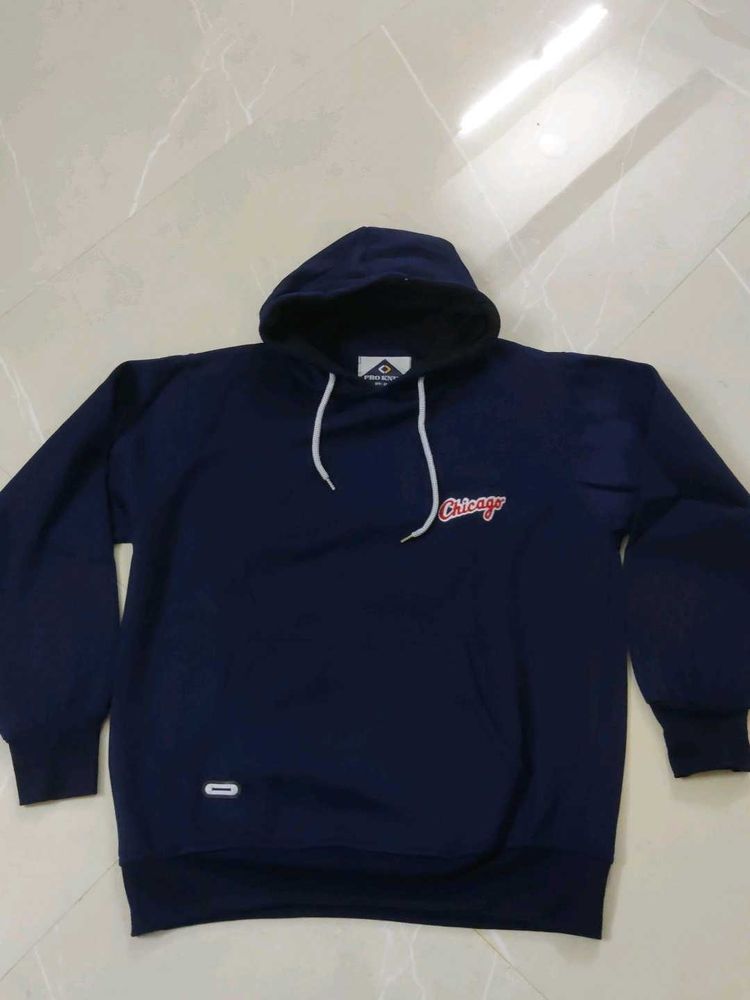 Navy Blue Chicago Hoodie