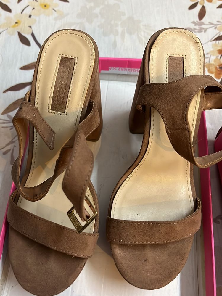 Forever 21 Nude Heels 5 Inch