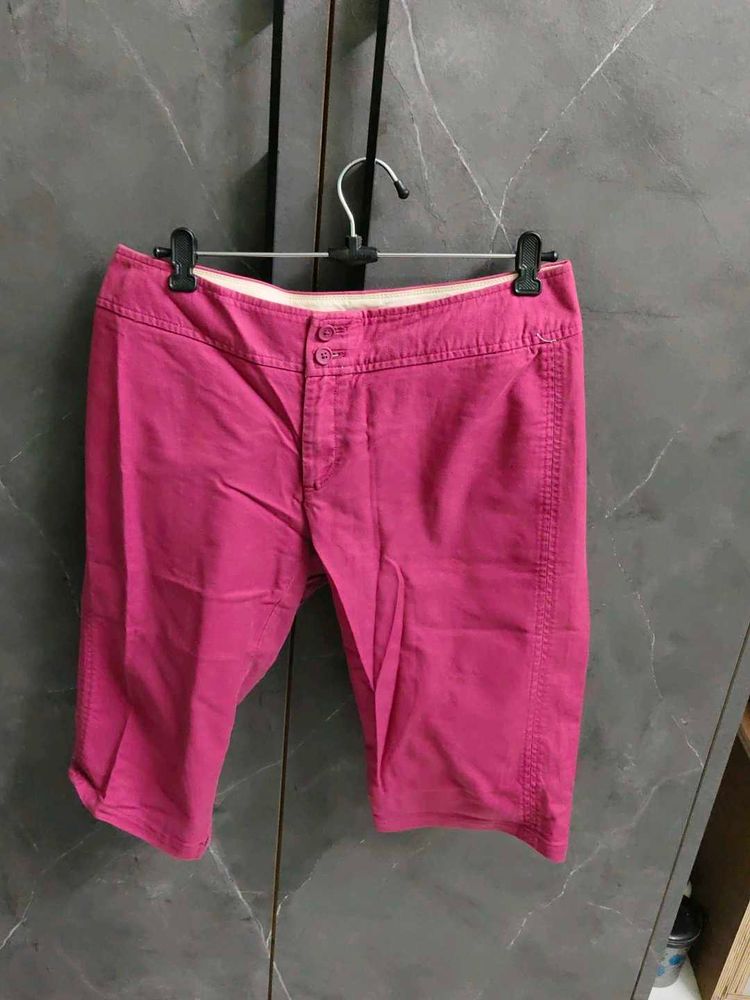 Bright Pink Capri Pants