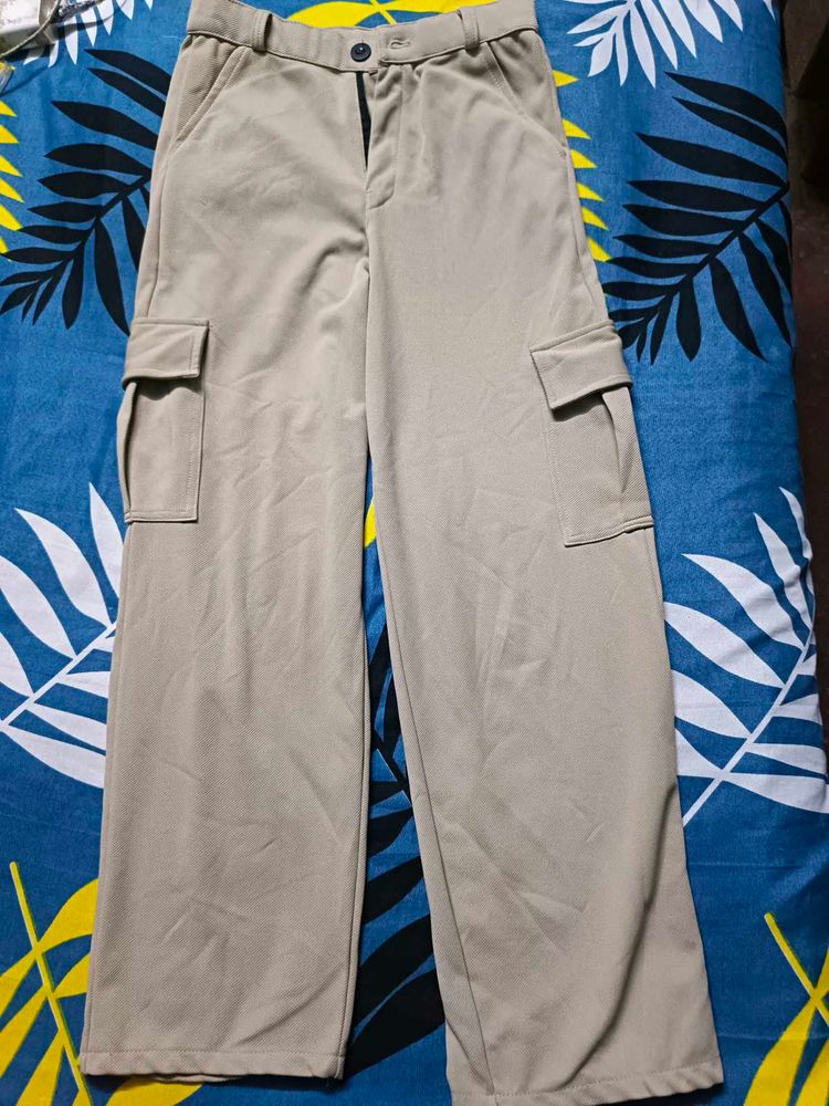 Stylish Beige Cargo Pants