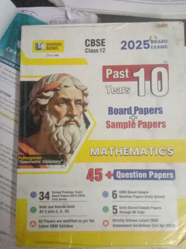 CBSE Class 12 Mathematics Shiv Das Past 10 Years