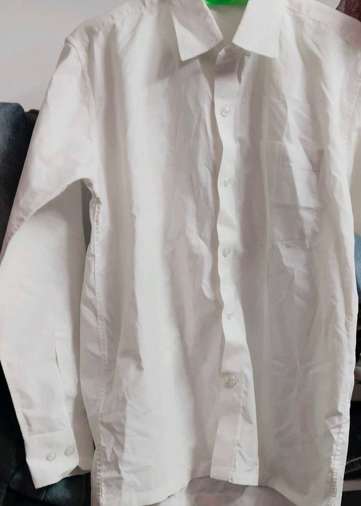 Classic White Men's Shirt